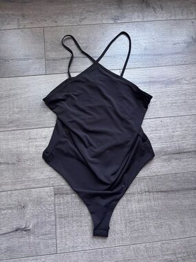 H&M Black Spaghetti Strap Bodysuit